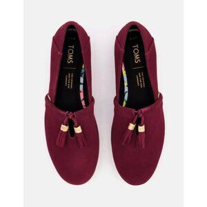 Toms Kelli Raisin Suede Loafer w Tassels, 7 NIB